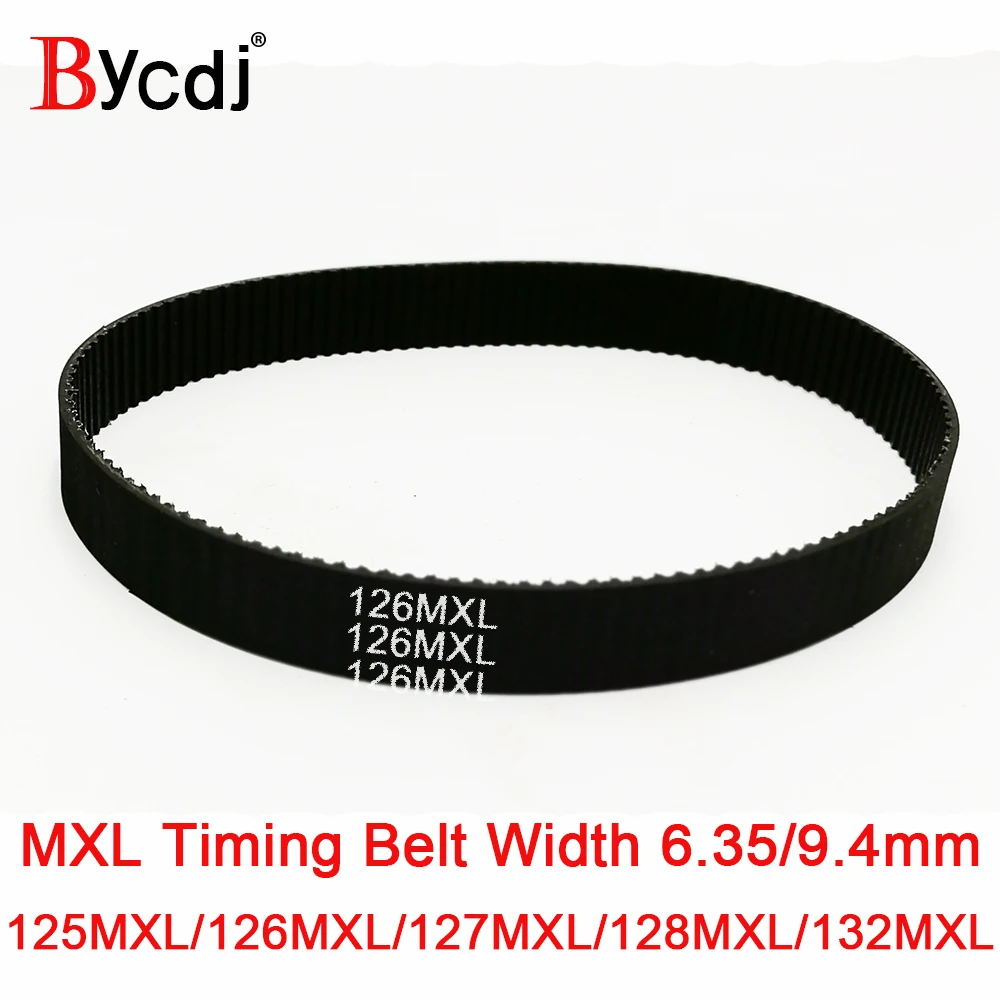 

MXL Timing belt B156 B158 B159 B160B165 Teeth Width 6.4/9.4mm 2.032mm Pitch Synchronous belt 125MXL 126MXL 127MXL 128MXL132MXL