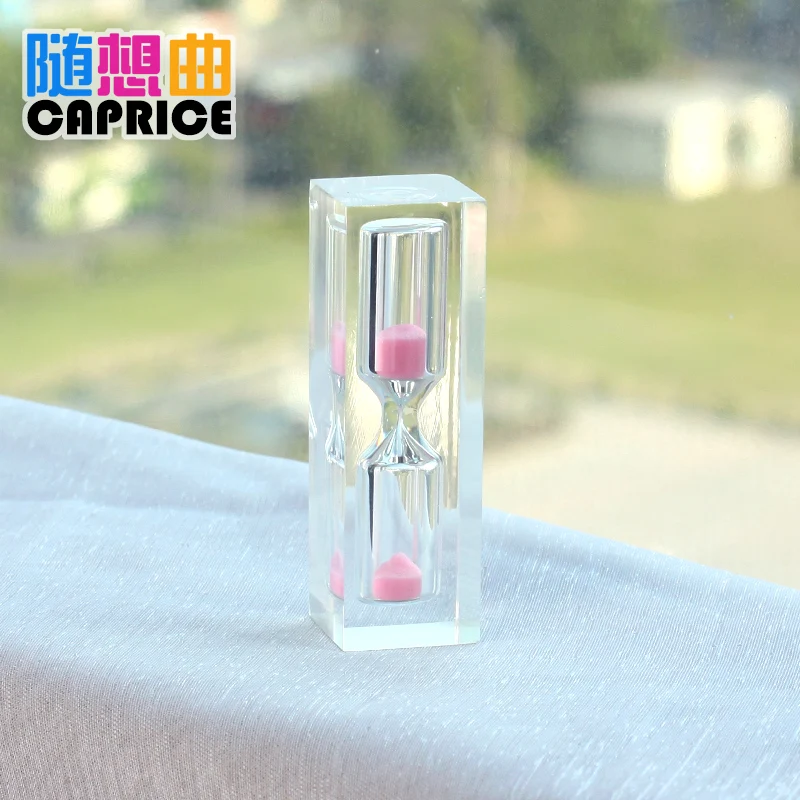 The children brush their teeth brushing crystal timer small jewelry ornaments three minutes safety anti falling 1/3/5