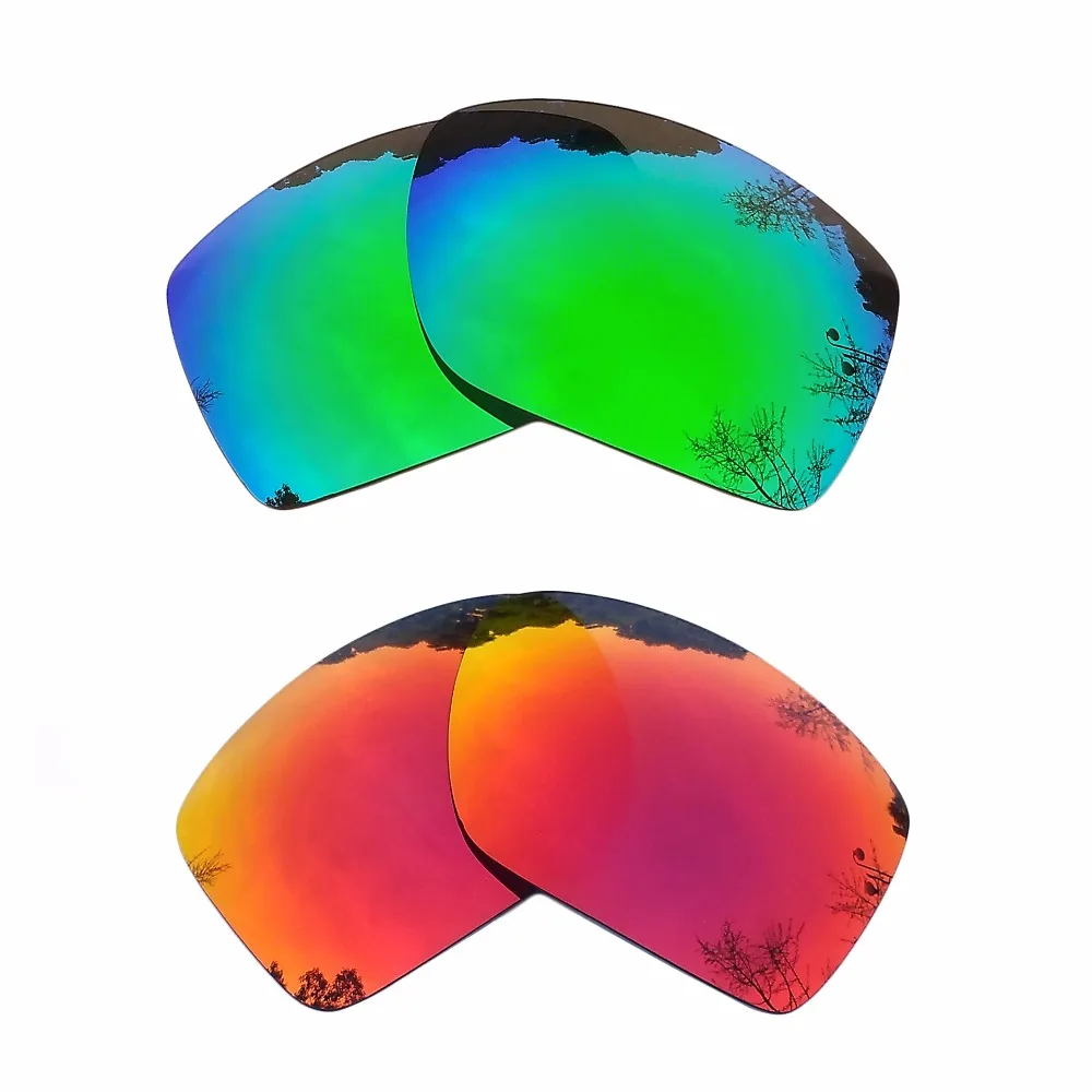 

Green & Midnight Sun Mirrored Polarized Replacement Lenses for Big Taco Frame 100% UVA & UVB