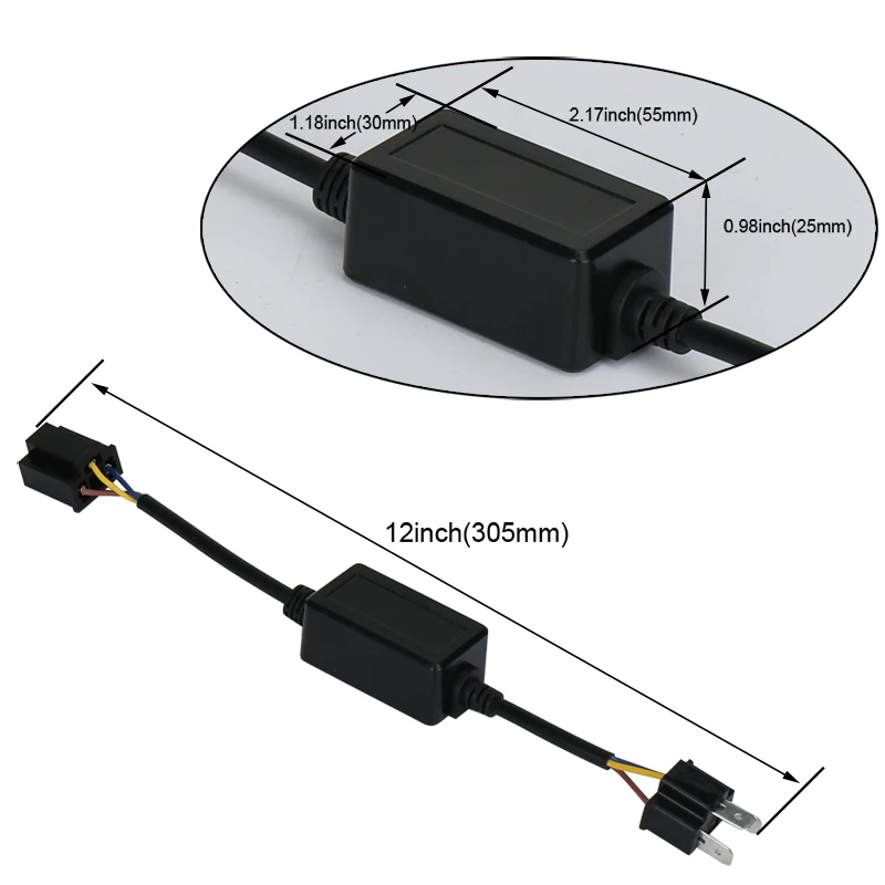 Polarity converter H4/H13 Adaptor use for Car Led Headlights Hi-Lo Beam transfer for Toyota Japan Auto Lamps 2Pcs/pair