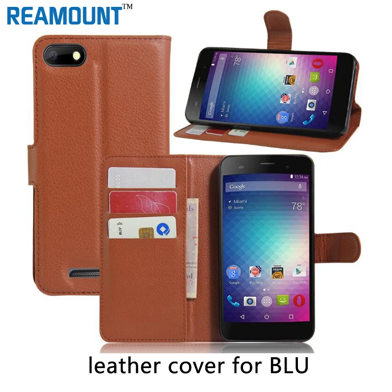 50 pcs  Case For BLU Advance 5.0 Wallet Book Style PU Leather Phone Cover Credit Card Holder Protective Cases Cell Phone case