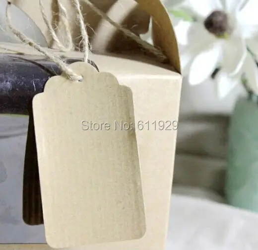 Free shipping wholesales blank retro corrugated kraft paper tags 4.5x8cm/DIY gift baking price tag/decorated card 200 pcs a lot