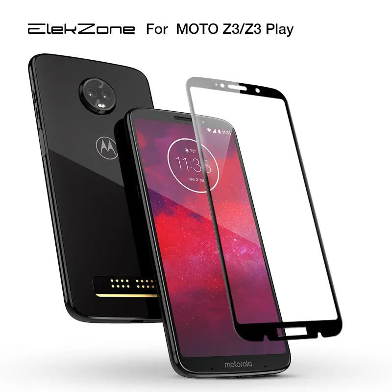 Full Glass For Motorola Moto Z3 Tempered Glass Full Cover For Moto Motorola Z3 Play Screen Protector Front Film Protective Film