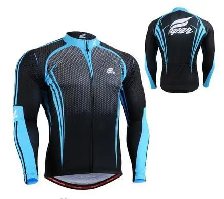 Men`s MTB Road Bike Jersey 5601/ Long Sleeve Full Zipper Cycling Jersey Polyester Graphics Quick Dry Outdoor Bicycle Cycle Gear