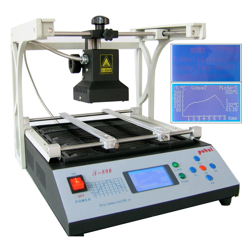 

PUHUI BGA IRDA Welder Infrared Rework Station T-890 Soldering Welder T890 SMT SMD IRDA BGA Reflow Station T 890