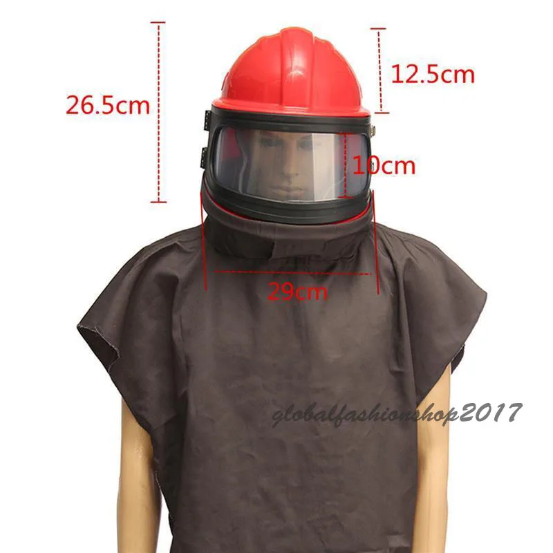 Labor Protection AIR FED Supplied Safety Sandblast Helmet Sand Industry Blast Abrasive Hood Protector