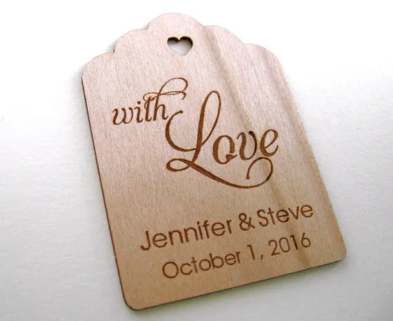 CUSTOM Eat Drink and Be Married Wooden wedding thank you gift favor tags engagement bridal shower party favors invitation labels