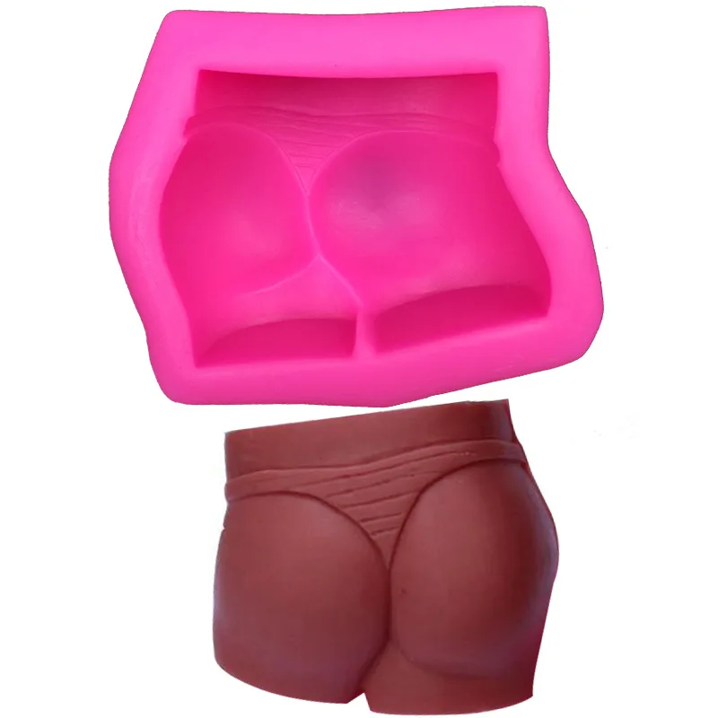 Female Hip Bikini Thongs Soap Mold Silicone Fondant Mold Sugar Craft Cake Decorating Tool Candy Chocolate Molds Bakeware