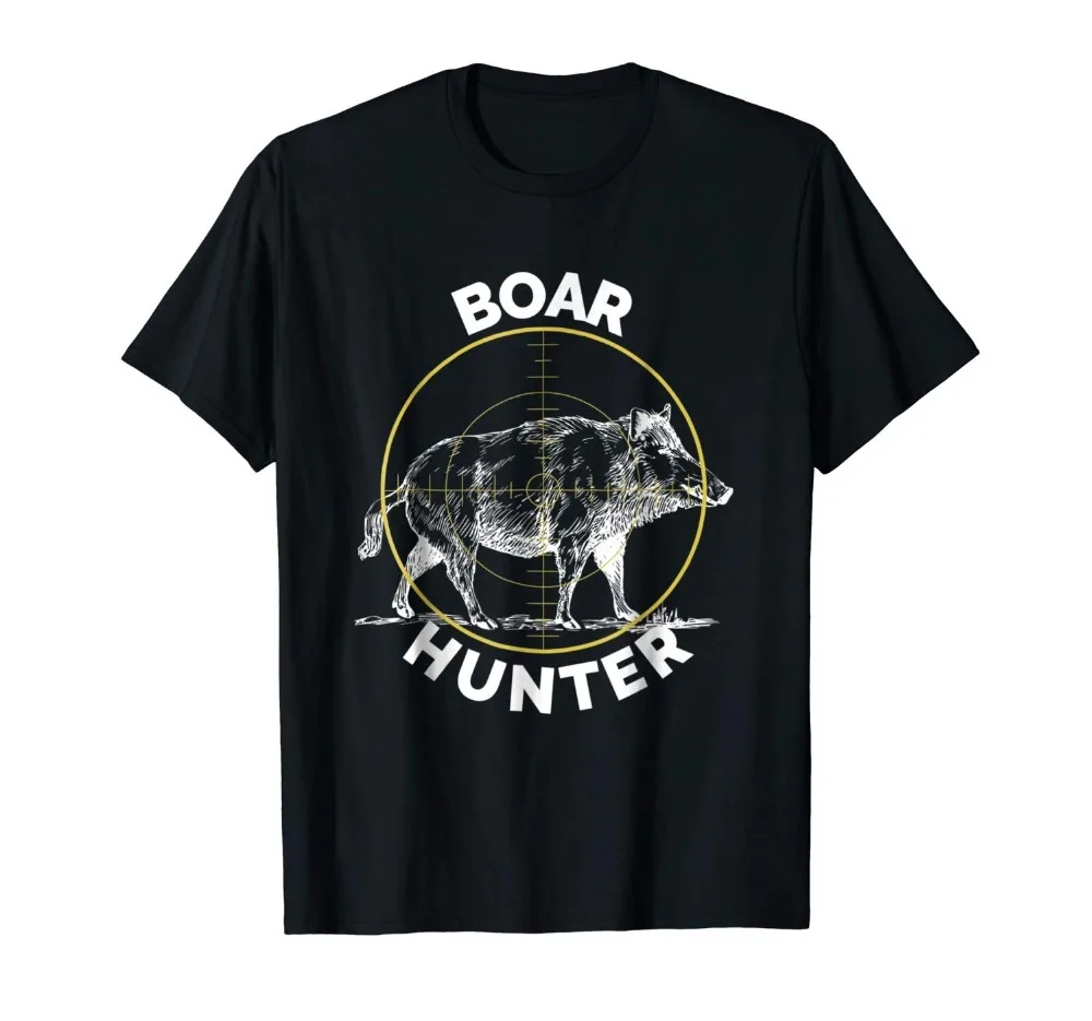 Boar Hunter Hog Hunting Sight T-Shirt Wild Pig 219 Brand New Clothing Mens Fashion Man Cotton Clothing O Neck Tops Tees