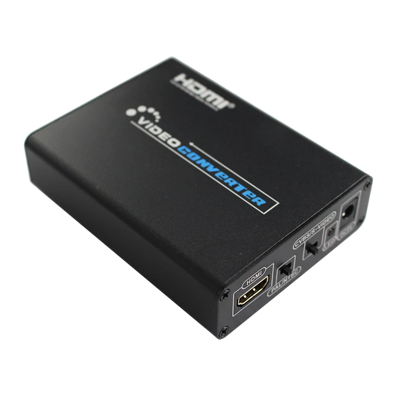 

HDMI to AV Composite S-Video CVBS Video Converter HDMI to Composite 3RCA PAL/NTSC Switch for TV PC Blue-Ray DVD with adapter