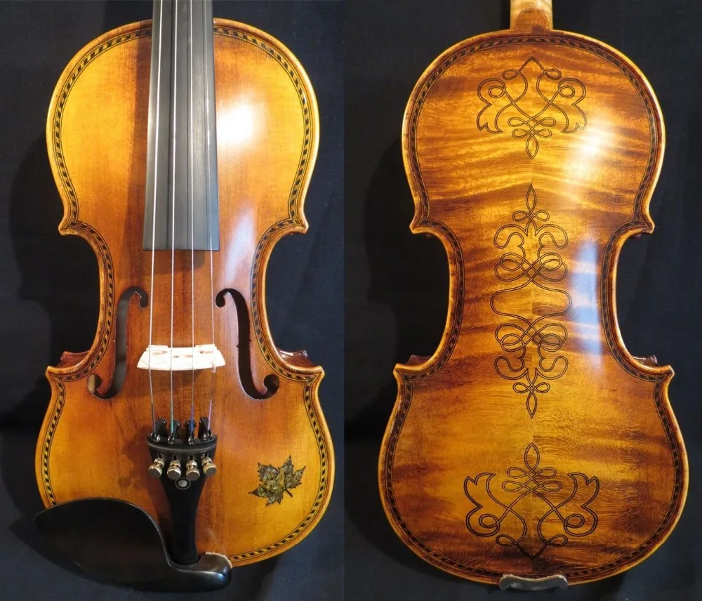 Strad style SONG Brand Maestro drawed/inlay violin 4/4 good sound #11455