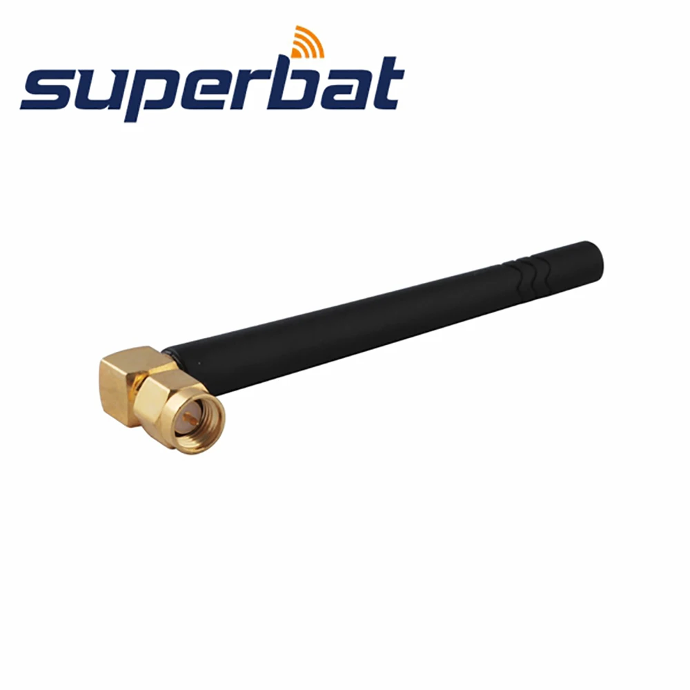 Superbat 3dbi 2.4GHz Wi-Fi Omni Booster Antenna SMA Male RA 50 ohm for Wireless Router WLAN PCI Card Rubber Duck Aerial