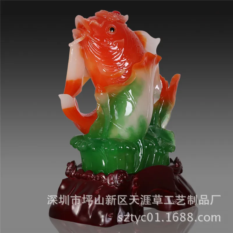 Manufacturers resin animal ornaments Lucky home decorations ornaments wholesale fish every year more than