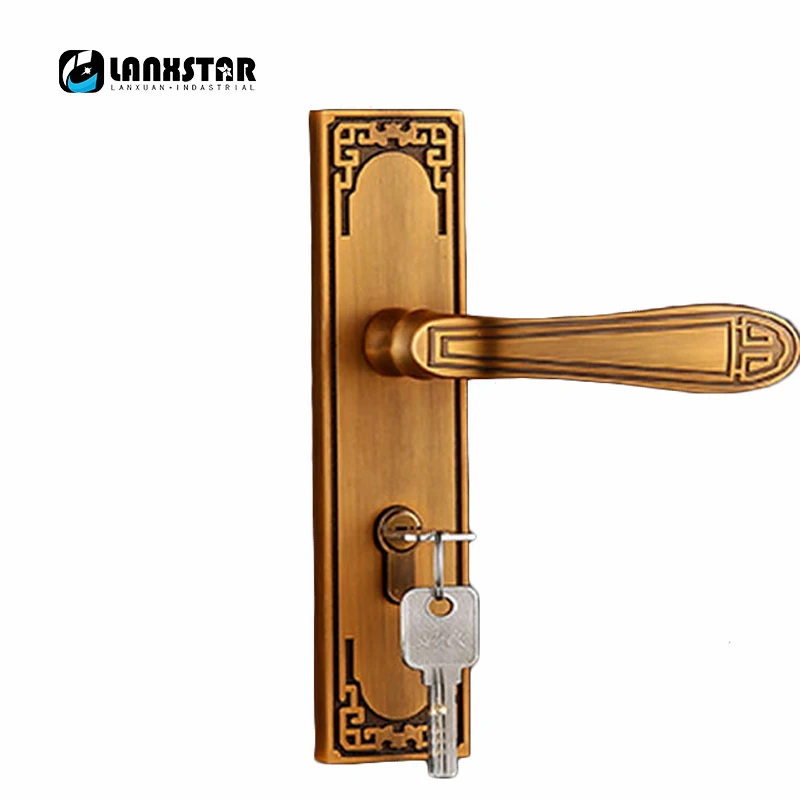 

Factory Direct Supply High Quality Zinc Alloy Handle Lock European Style Wooden Door Lock A Grade Refined Mechanical Mute Locks