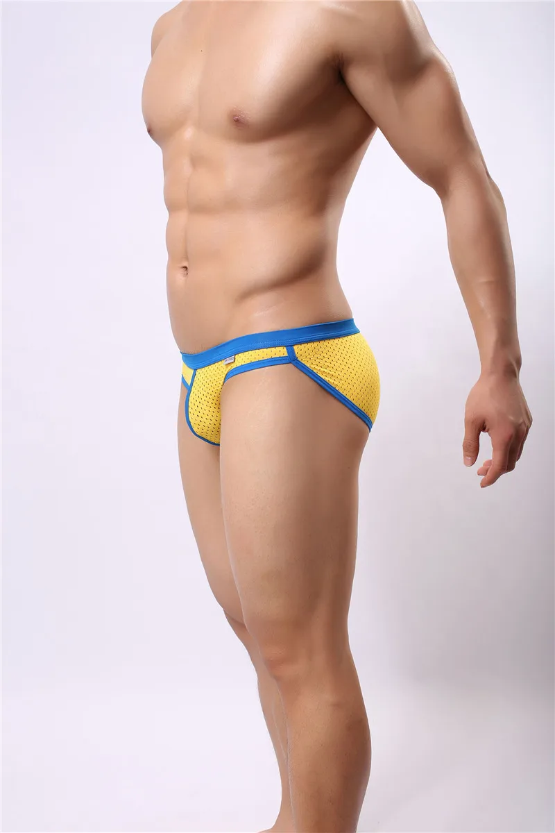 New Sexy  BRAVE PERSON Men's Super Bikinis Short Underwear Sexy mesh Briefs Size S,M,L XL