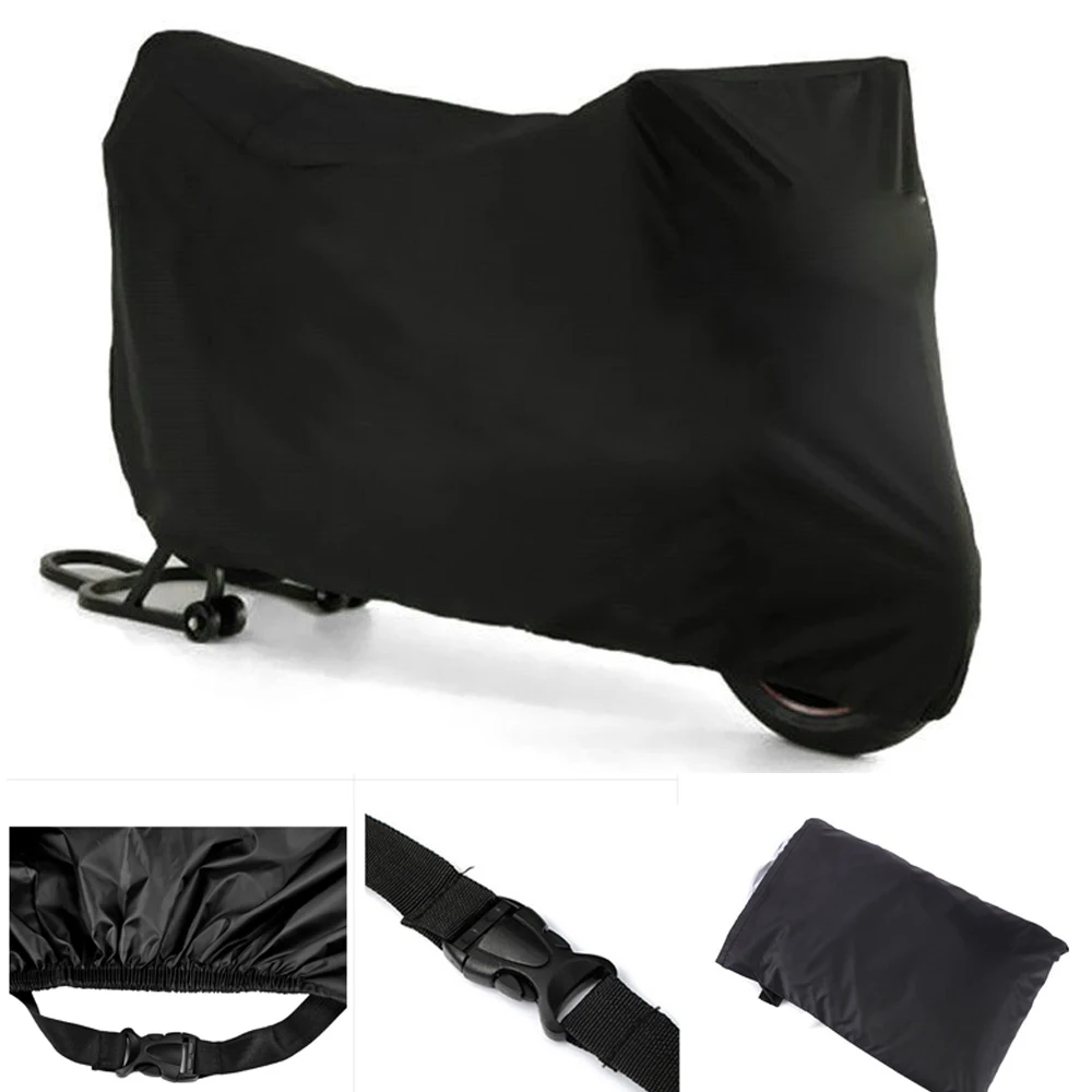 

L Black Outdoor Motorbike Rain Motorcycle Cover For Honda CBR 600 1000 RR Suzuki GSXR Yamaha YZF R1 R6 Kawasaki EX Ninja 250 650