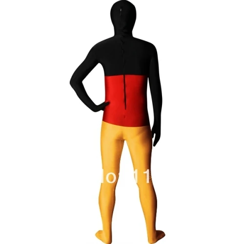 Flaga niemiec full body Spandex Zentai Suit