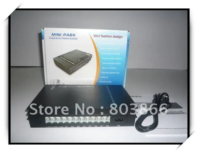 HOt Sell -SV308 MINI PBX ( 3 Lines and 8 Extensions PABX system )