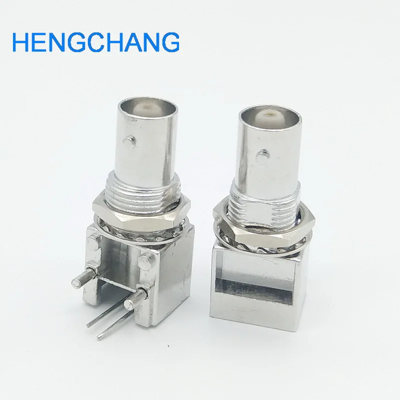 Right angle BNC Female PCB Mount Socket Chassis BNC Connector 10pcs