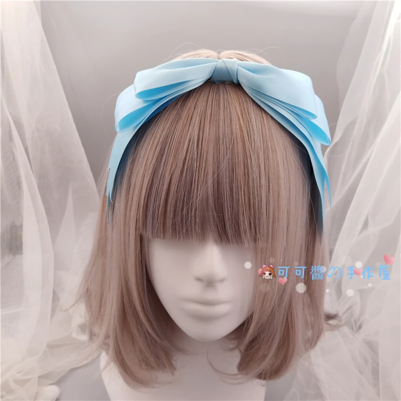 Basic simple lolita bow hair hoop KC Japanese sweet sweet heart hair hair tiara headband headwear