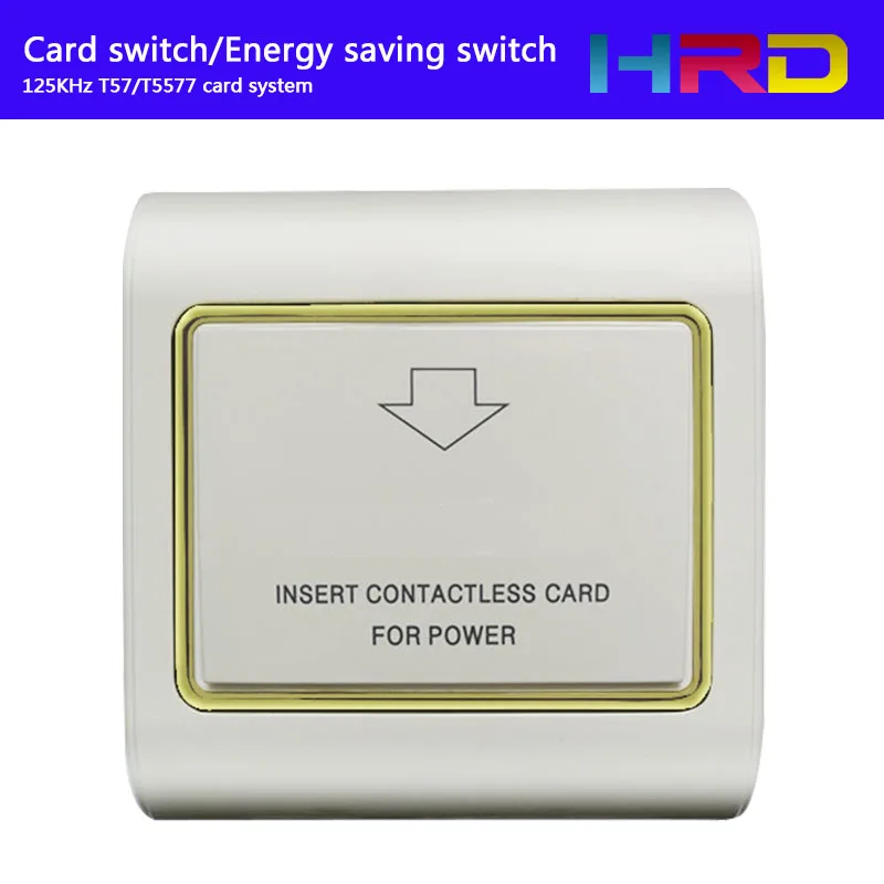 rfid card switch hotel energy saving saver sensor electronic guestroom insert keycard to take power 125KHz tk4100 T5577 em4305