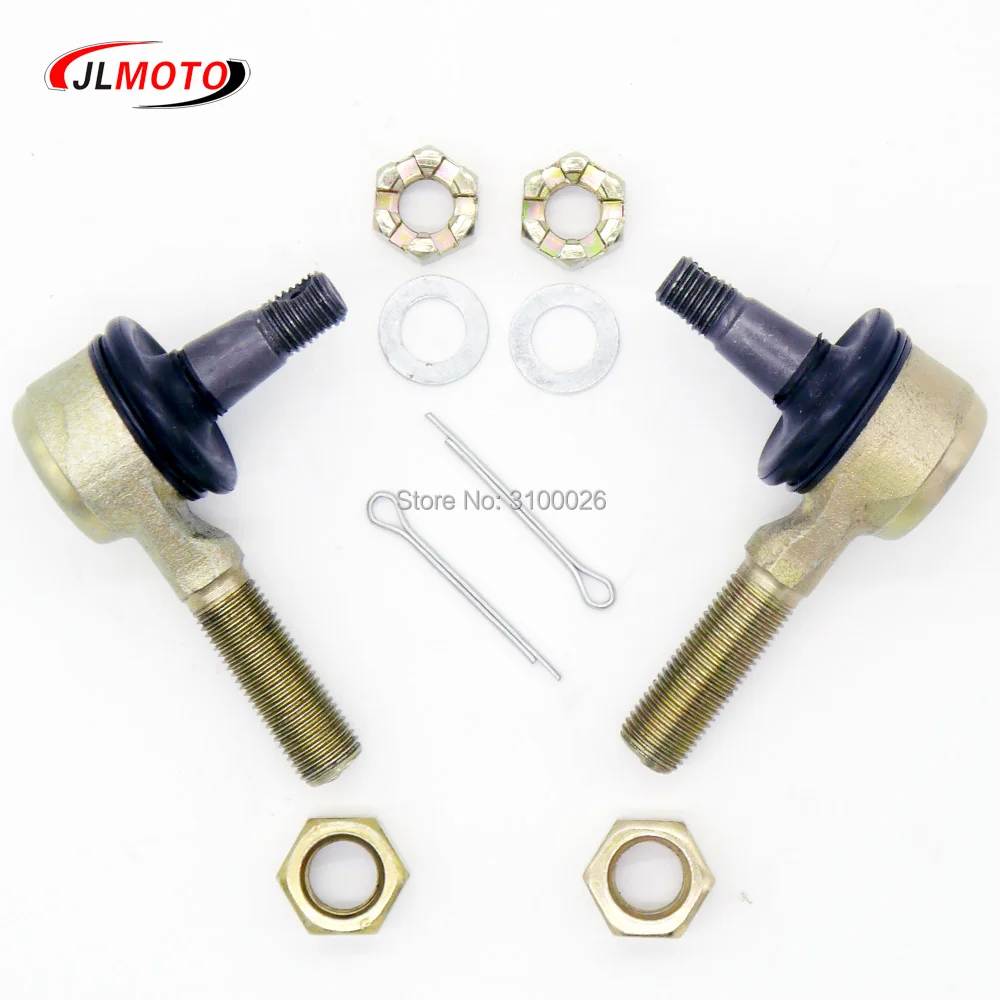 1 Pair M12 Tie Rod End Kit Fit For Arctic Cat 09-13 150 2x4 06-09 250 2x4 10-15 300 Kawasaki KFX400 450R Yamaha CFMOTO z6/z8/z10