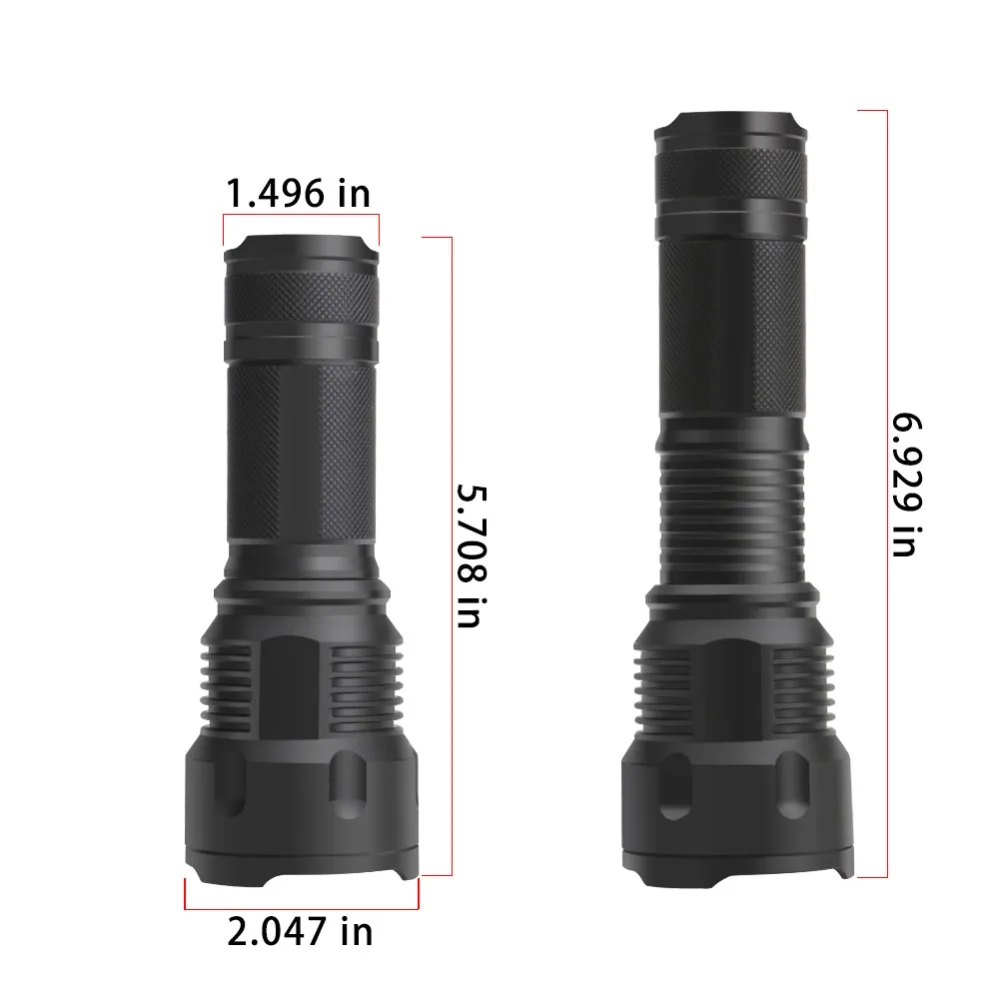 PANYUE LED Rechargeable Flashlight XML T6 linterna torch 4000 lumens 18650 Battery Outdoor Camping Powerful Led Flashlight