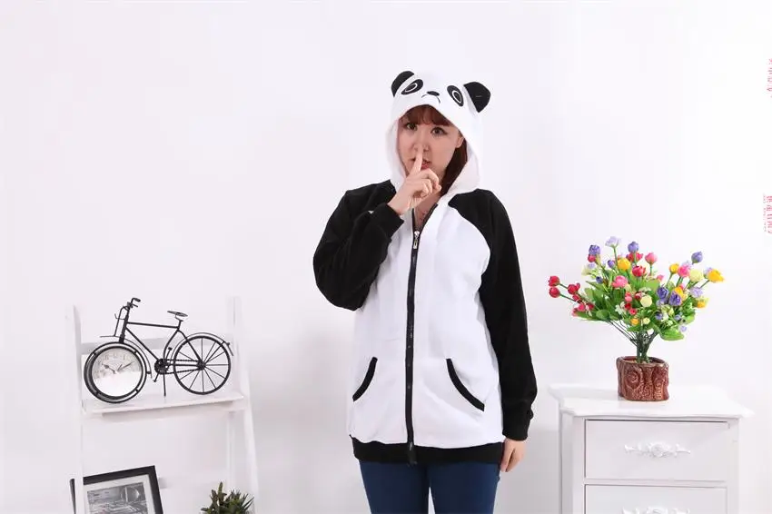 Anime Panda Hoodies Hoody Sweatshirt Women Men Jacket Unicorn