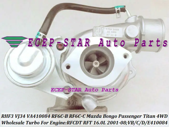 RHF3 VJ34 VB410084 VC410084 RF6C-B RF6C-C RF6C13700B RF6C13700C Turbo For MAZDA Bongo Passenger Titan 4WD 01-08 RFCDT RFT 16.0L