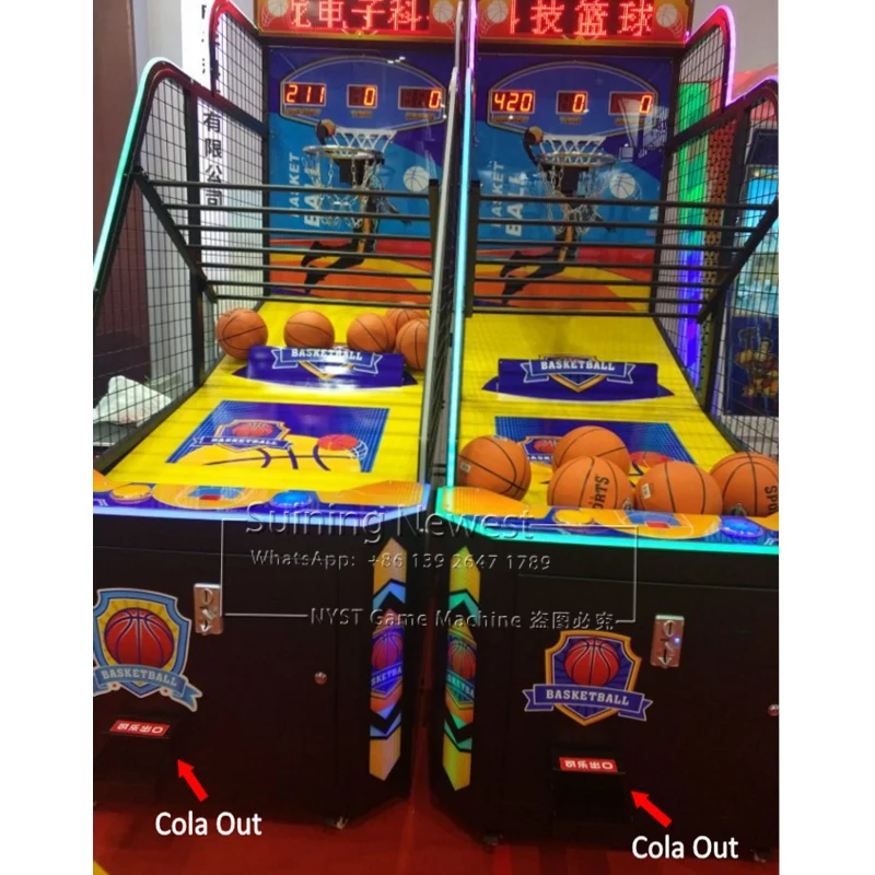 

With Function Cola Out Coin Operated Tickets Redemption Games Street Basketball Arcade Game Machine For Teenagers Adults