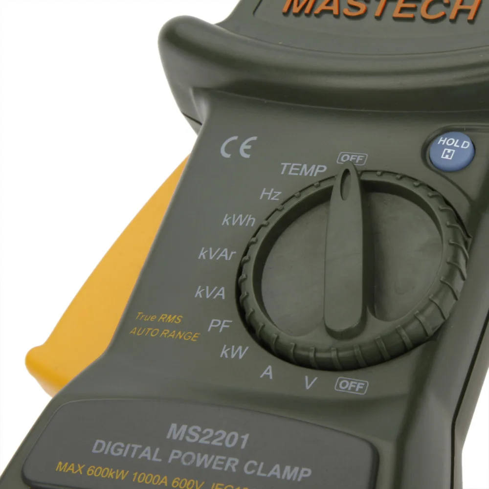 MASTECH MS2201 Digital Clamp Meter Auto range True RMS active/apparent/reactive Multimeter Power Factor Meter Ammeter Voltmeter