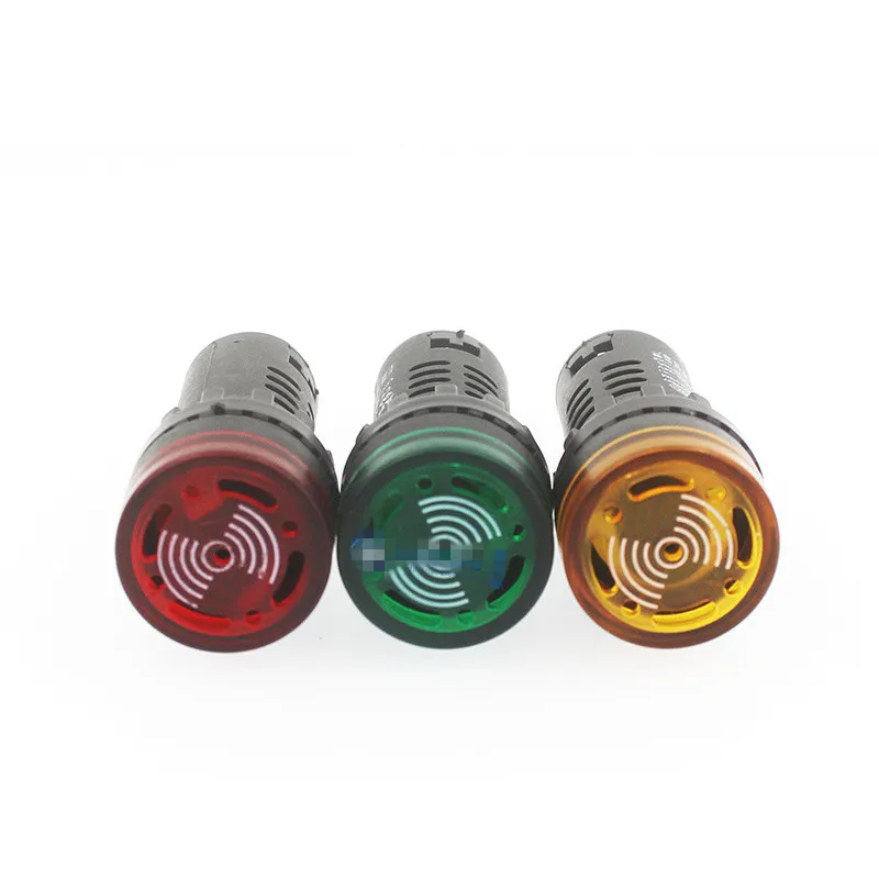 2 قطعة AD16-22SM 22 مللي متر الموضوع AC380V LED الطنان فلاش إشارة أحمر أصفر أخضر أزرق أبيض مؤشر مصباح إنذار ضوء