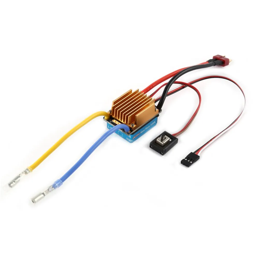 OCDAY 5-13V 320A Waterproof 3S 60A Brushed Motor ESC Electronic Speed Controller For 1/10 RC Car