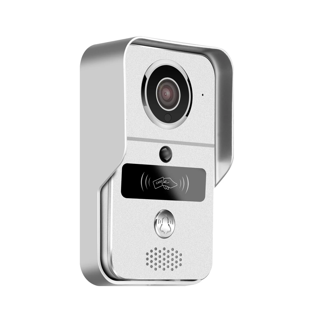 1Pcs Home Security Camera Tuya Smart Life Cellphone App WiFi Door Bell Video Door Phone Intercom System RFID Unlock