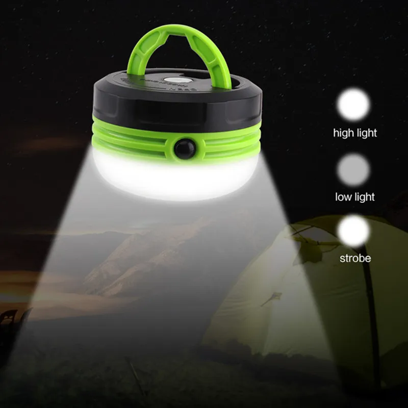 Portable Outdoor Camping Tent Lights LED IP43 Magnet Night Light Hanging Lamp For Emergency Working