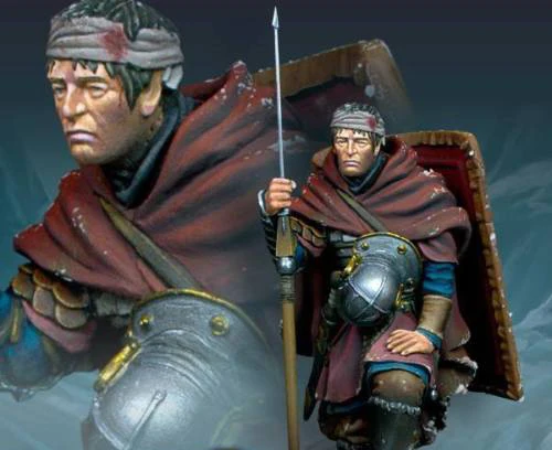 Unpainted Kit 1/24  75mm Roman Legionary in    soldier 75mm  Resin Figure miniature garage kit