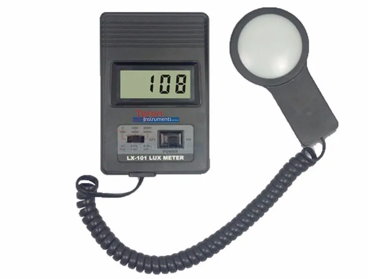 LX-101 Digital Lux Meter 0-5000lux 3 Ranges Photo Diode &multi-color Correction Filter