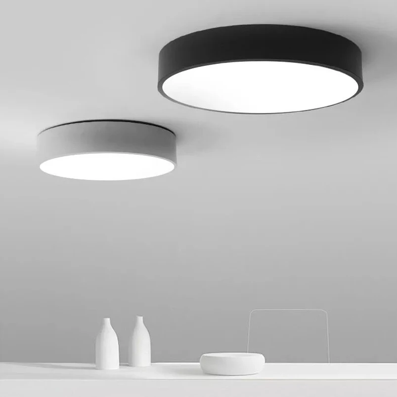 New Modern LED Ceiling Light Circular Ultra-Thin Living Room Lamp Bedroom Balcony Led Lighting Fixture for Home AC110-260V