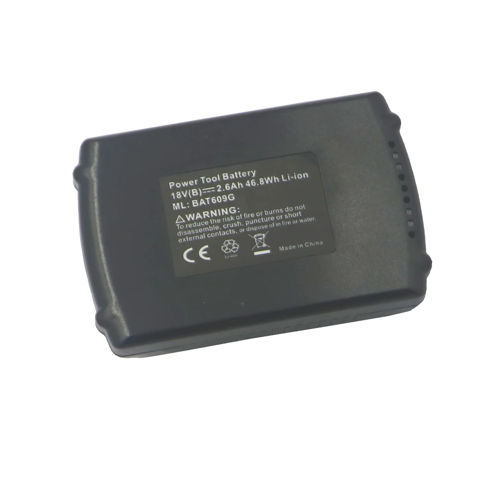 Dvisi 18v 2000mah/2600mah lítio li-ion bateria + 18v 14.4v carregador 5 pilhas em colocar para bosch bat609 bat618 17618 HTH182-01 iwh18