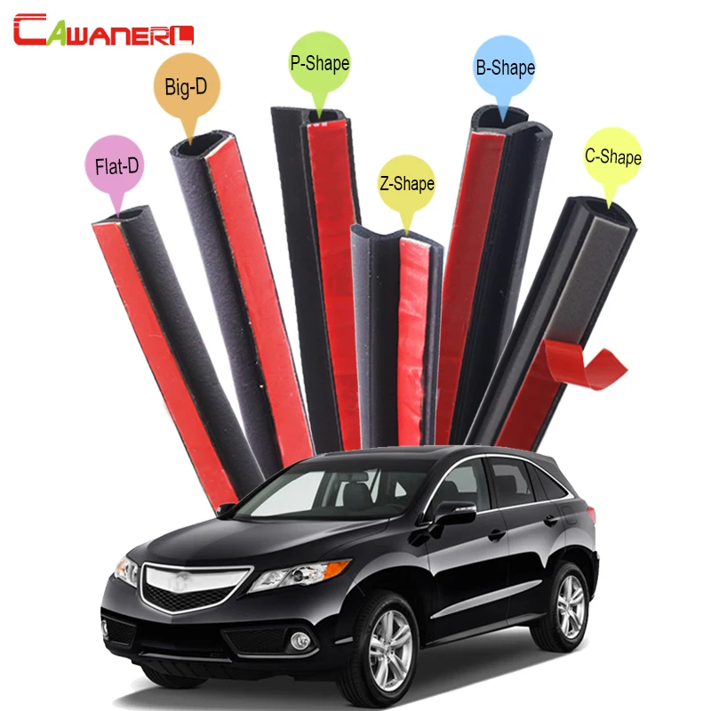 

Cawanerl Car Hood 4-Door Trunk Rubber Sealing Seal Strip Kit Auto Seal Edge Trim Weatherstrip For Acura MDX RDX SLX ZDX