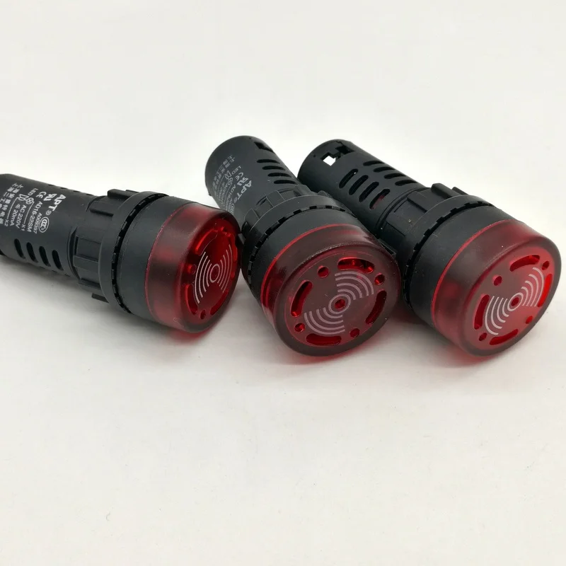 AD16-16SM ledインジケータライト信号灯フラッシュライトブザー 12v 24v 110v 220vオープンhole16mm P23