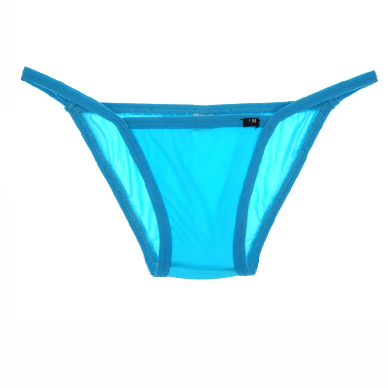 2019 hot Mens Bikini Underwear Sexy briefs Gay Men Transparent new low waist breathable nylon men\'s sexy briefs men\'s underwear
