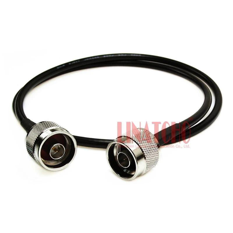 1 Meter RF Coaxial 50ohm Black RG58U N Male to N Male Connector Antenna Cable