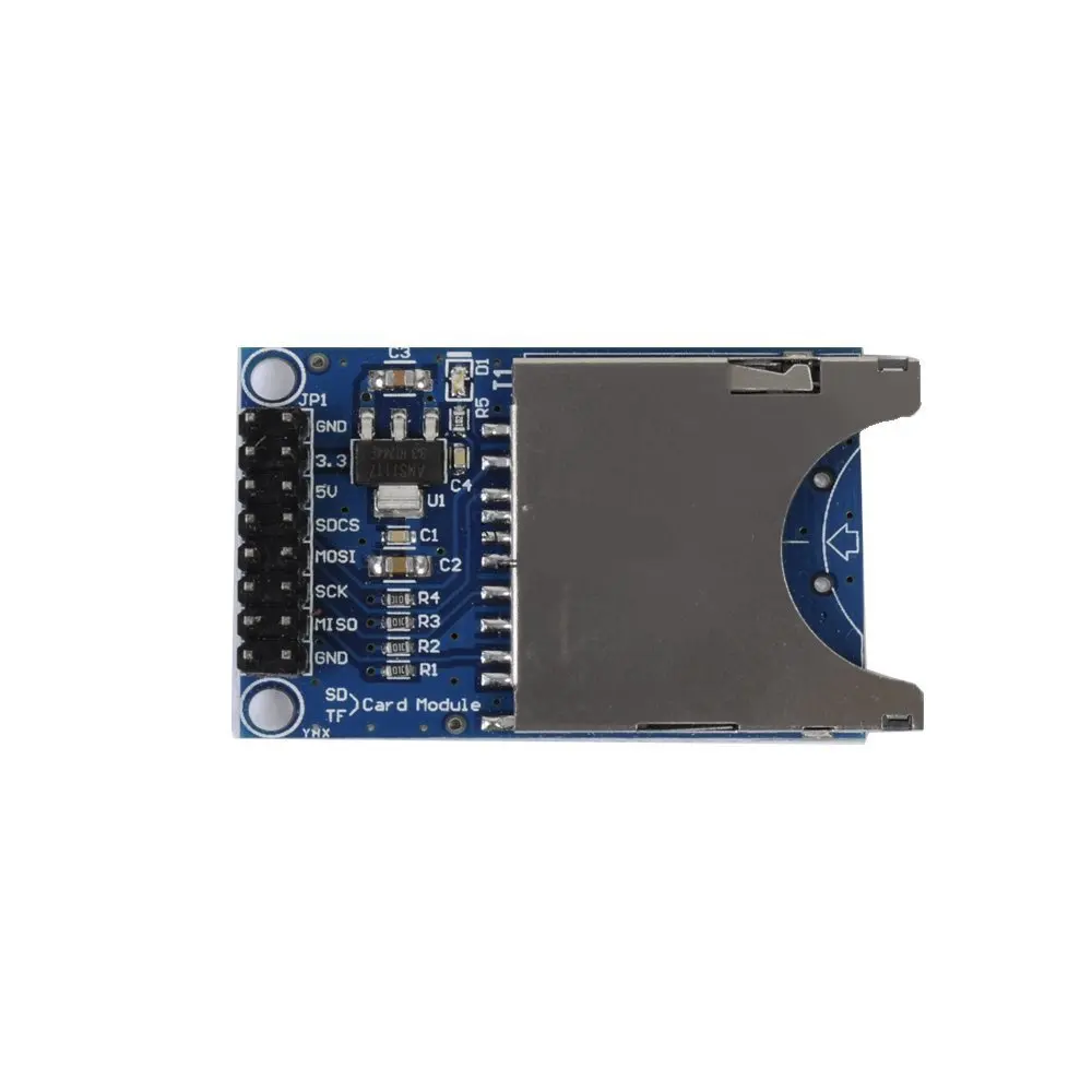 Leitor do soquete do entalhe do módulo do cartão sd para mcu leu e escreve