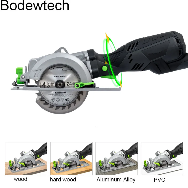 BTC02 705W Electric  Mini Circular Saw  With Laser For Wood cutters,PVC tube  power tool circular saw  45 degree cutting