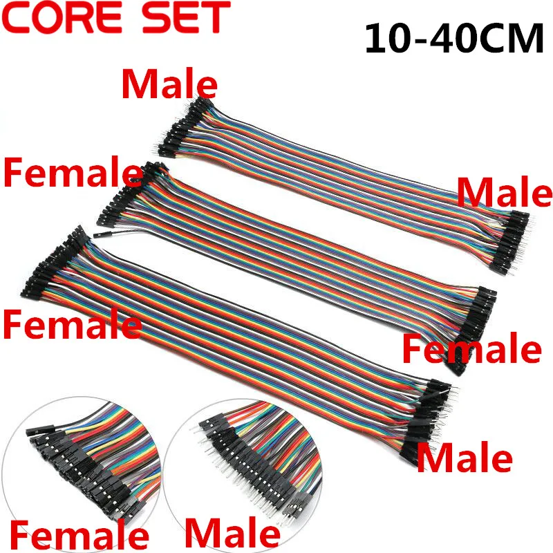 10/20/30/40CM 40P Dupont Cable Wire Male to Male,Male to Female,Female to Female Dupont Line Kit Jumper Wire for Arduino