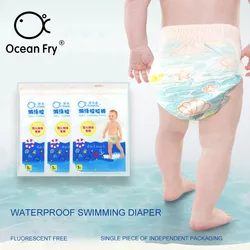 3pcs Baby Waterproof Diapers Newborn Baby Disposable Swimming Pants Infant Leakproof Swim Diapers Baby Nappies For 5-16kg