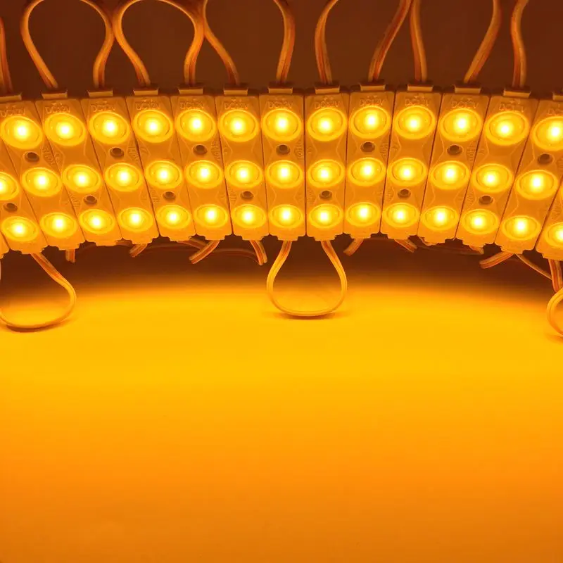 Nieuwe Ultra Helderheid 200 Stks/partij 2835 3LED Injectie Led Module, 12 V, 1.5 W, Met Lens, waterdichte IP65, Aluminium Substraat Led Module