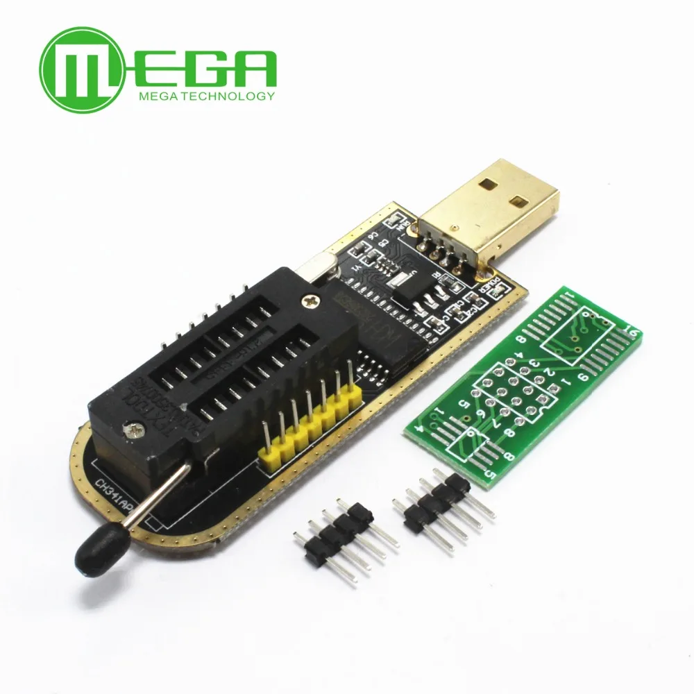 CH341 24 25 Series EEPROM Flash BIOS programator USB z oprogramowaniem i sterownikiem