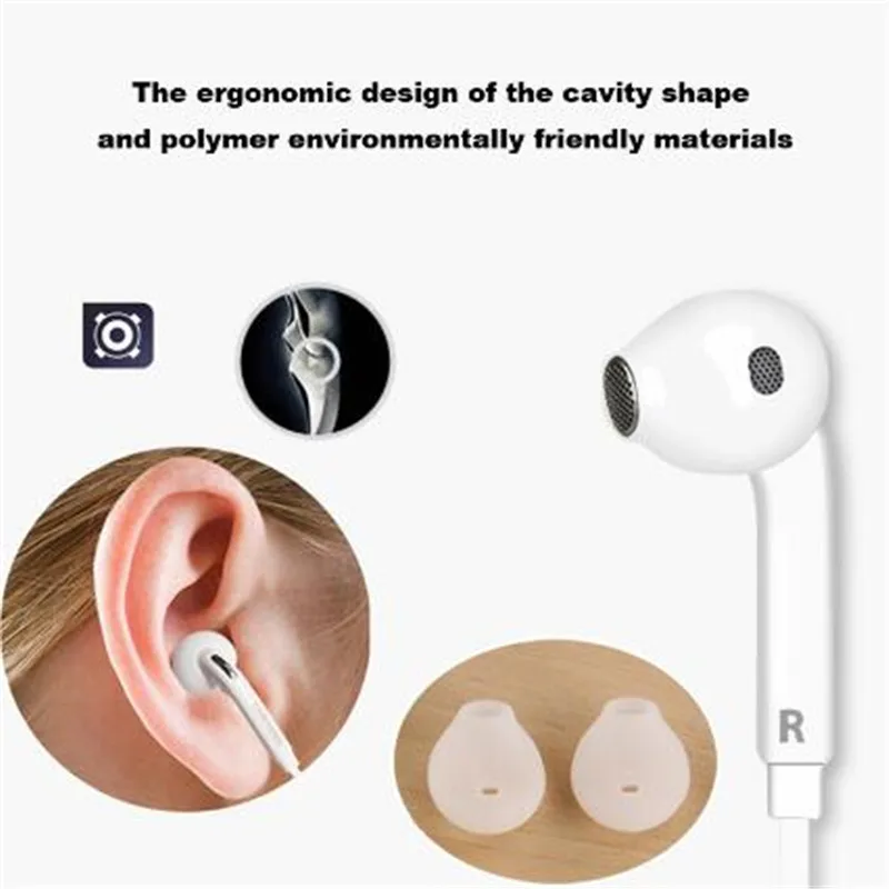 หูฟัง3.5MmIn พร้อมหูฟังไมโครโฟนสายสเตอริโอกีฬาเพลงควบคุมระดับเสียงสำหรับ XiaoMi Samsung Galaxy S8 S8Edge